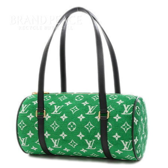Louis Vuitton Monogram Jacquard Velvet Papillon Handbag Green - Picture 1 of 7